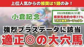 【小倉記念2022】狙いは大穴馬！上位人気は不安馬多く推奨は1頭！好走条件を徹底調査！【予想・考察動画 後編】