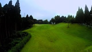 【ゴルフ場空撮】夜須高原カントリークラブ 南コース HOLE3　【Drone】YASUKOUGEN Country Club South