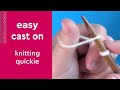 Easy Thumb Cast On • Knitting Quickie #studioknit #knittingforbeginners #knitting