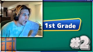 xQc plays Are You Smarter than a 5th Grader? #2 (with chat)