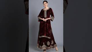 Velvet dress design 2024|New velvet suit design|velvet dress design ideas for wedding