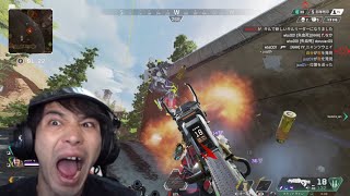 ついにダイヤモンドに1日26時間ゲームをする男のプレイがヤバすぎるwww【APEXLEGENDS】