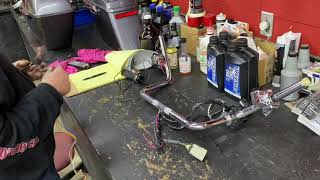 Avon heated grip install on a Harley Davidson ultra classic OUTLAW WELDING MOTORCYCLE REPAIR