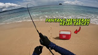Chase the Target!!! Fishing UL casting using minnow and microjig on the beach. Fish for the family.