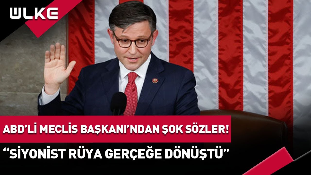 ABD'li Meclis Başkanı'ndan Kan Donduran Sözler! "Siyonist Rüya Gerçeğe ...