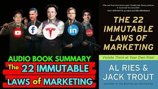 The 22 Immutable Laws of Marketing by Jack Trout Book Summary| AudioBook