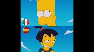 El beso de Bart Simpson, español y latino