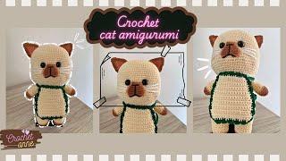 Crochet cat amigurumi | eng sub step by step | Crochet Anne