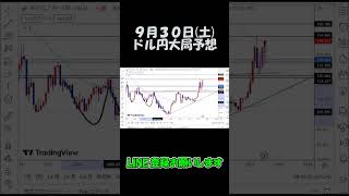 9月30日ドル円大局予想切り抜き【海外FX/仮想通貨】 #shorts