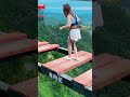 Bungee Jumping With Rope In Beautiful Place, :$ Asmr Bungee Jumping #shorts