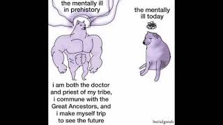 Being mentally ill in prehistory vs today