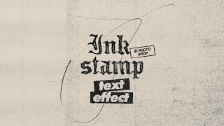 Ink Stamp Text Effect in Adobe Photoshop