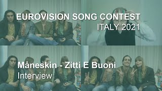 Måneskin: We can still smash the drums and play the bass | Italy 2021 | Zitti E Buoni | Eurovision