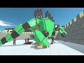 robot t rex vs robot dinosaurs animal revolt battle simulator