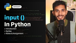 input ( ) function in python | Python for Beginners | #lecture9