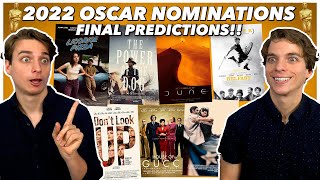 FINAL 2022 Oscar Nomination Predictions!!
