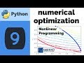 Numerical Optimization with Python GEKKO