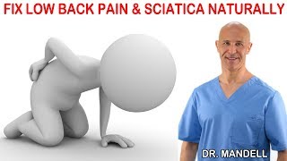 HOW TO FIX PINCHED NERVE CAUSING LOW BACK PAIN & SCIATICA - Dr Alan Mandell, DC