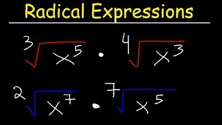 Multiplying Radical Expressions With Different Index Numbers