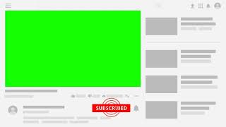 Green screen subscribe button copyright free | green screen | computer screen subscribe animation