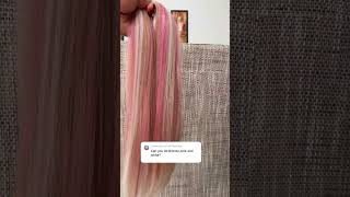 Blonde, pink and white blend #hair #hairstyles #watchonceuwillloveit