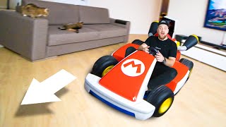 КАТАЮСЬ НА КАРТИНГЕ ПО КВАРТИРЕ! 🚘 ИГРА ОТ NINTENDO - Mario Kart live Обзор