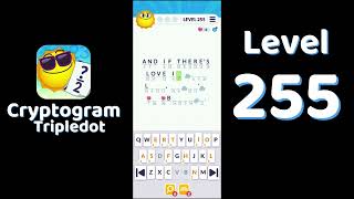 Cryptogram Tripledot Level 255 Answer | SolutionGuruji