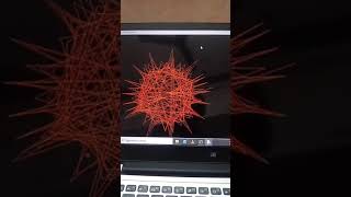 create corona virus graphical structure using python turtle.
