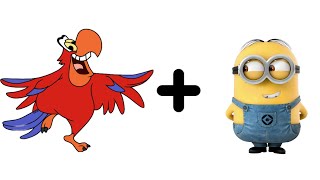 Drawing Iago + Minion! - Fused Two Different Cartoon Characters Into One!