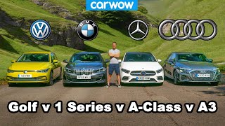 Audi A3 v BMW 1 Series v VW Golf v Mercedes A-Class: which is best?