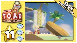 Captain Toad: Treasure Tracker 100% Walkthrough - Part 11: Level 11!