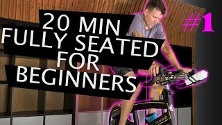 20 Minute FULL SEATED Beginner INDOOR CYCLING Workout | GET STARTED HERE