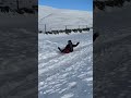 when an mtber tries sledging… chaos ensues ❄️😂 globalmountainbikenetwork mountainbiking