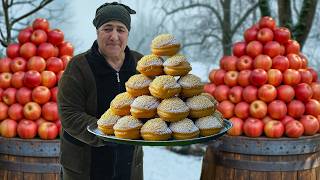 Winter Wonders: Grandma's Magical Village \u0026 Yummy Apple Buns with Jam