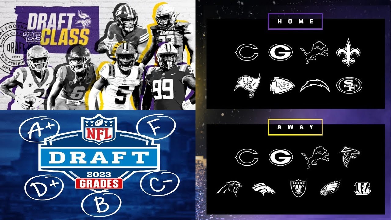 2023 Vikings Draft Grades & Mock Schedule - YouTube