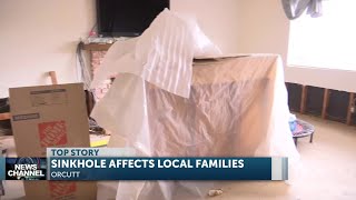 Orcutt Sinkhole family displaced and living in a hotel