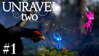 毛糸で繋がれた二人の協力謎解きアクション【Unravel two】#1