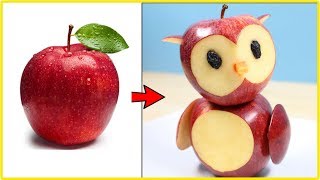3 Simple Fruit Carving Ideas For Kids | Fruit Carving Apple Step By Step