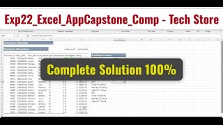 Exp22_Excel_AppCapstone_Comp - Tech Store | Exp22 Excel AppCapstone Comp Tech Store