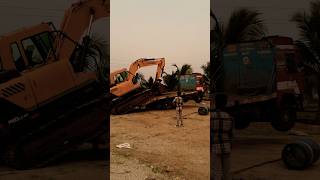 Hyundai excavator unloading failed