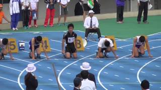 平成２６年度　東京都中学校支部対抗陸上競技選手権大会　男子３年 １００ｍ 決勝