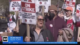 Negotiations Continue As Rutgers Faculty Go On Strike