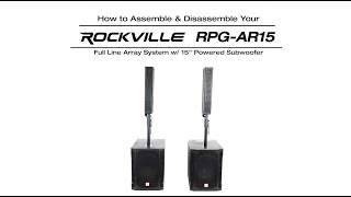 How To Assemble \u0026 Disassemble Rockville RPG-AR15 Full DJ System