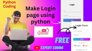 Create Registration Form / Login Form Using Python | Python Project for beginners 2023
