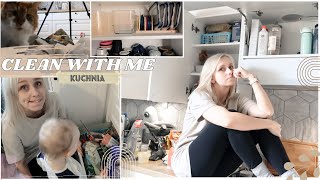 Clean With Me ✨| OGARNIAM KUCHNIĘ | Sprzątanie i organizacja | 🧽 jak zwykle na wesoło😹