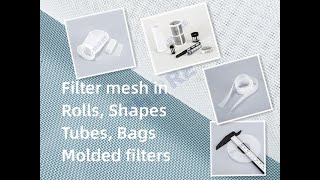 Nylon \u0026 Polyester Filter Mesh in Rolls, Sheets, Shapes, Bags and Moulded Filters