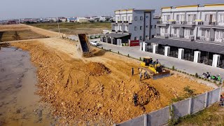 Wonderful Filling up land Complete99% Processing With Dump Truck \u0026 Strongly Bulldozer SHANTU DH17c2