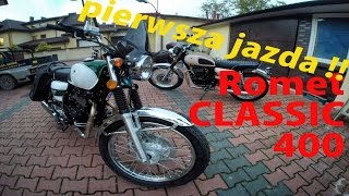 Romet Classic 400 - składanie i pierwsza jazda :)