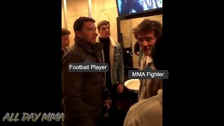 Oklahoma Football Player vs MMA Fighter/Wrestler (BAR FIGHT) + Ben Askren's REACTION!