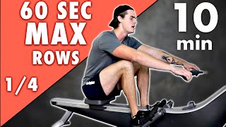 60-Second Max Effort Progressive HIIT Rowing Workout (1 of 4)